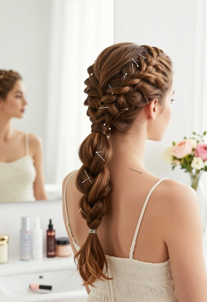 19 Heatless Back to School Hairstyles to Keep Your Hair Healthy - 2. Braided Crown 1