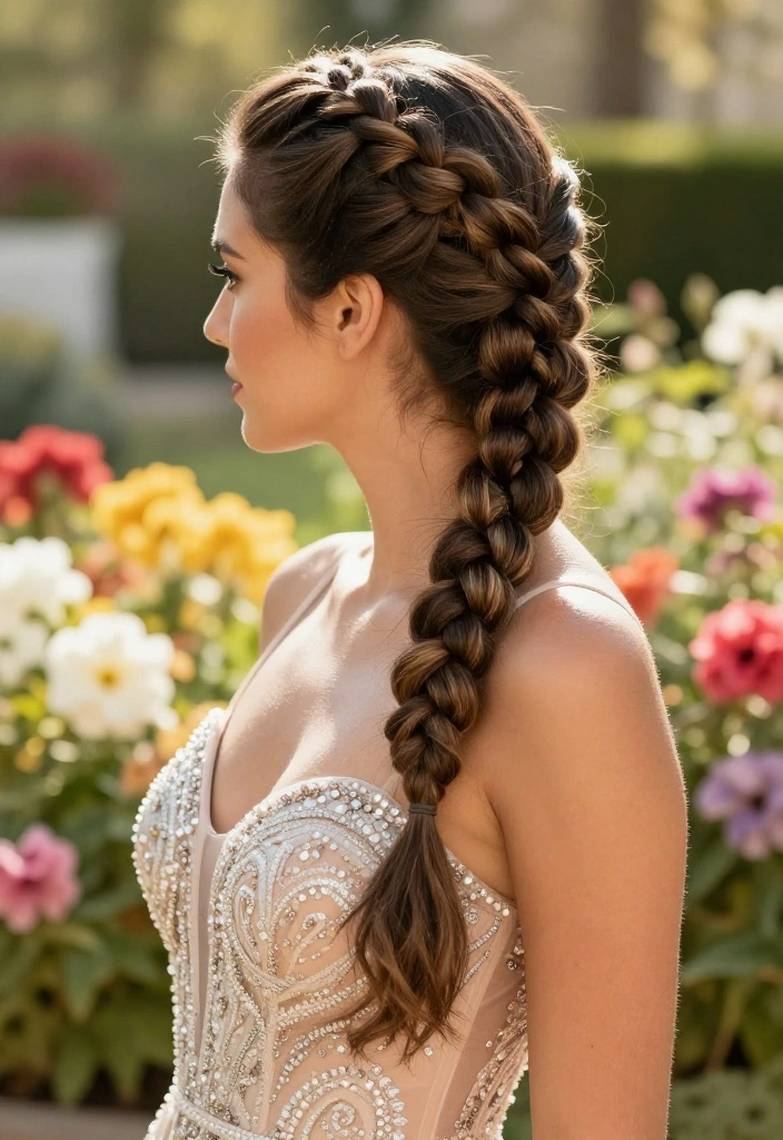 19 Heatless Summer Updo Hairstyles to Protect Your Ends - 16. Twisted Braid Updo 1