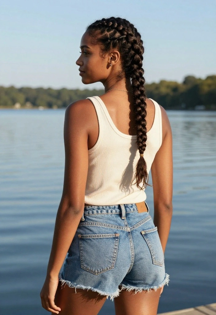 19 Heatless Summer Updo Hairstyles to Protect Your Ends - 18. Casual Fishtail Braid 1