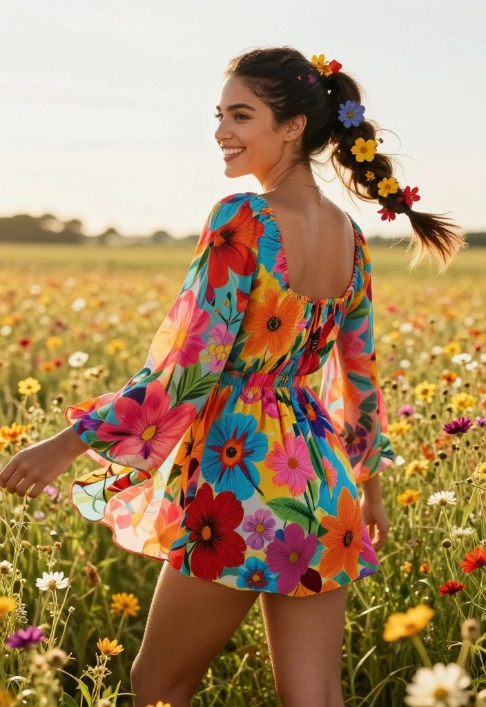 19 Heatless Summer Updo Hairstyles to Protect Your Ends - 8. Floral Ponytail 1