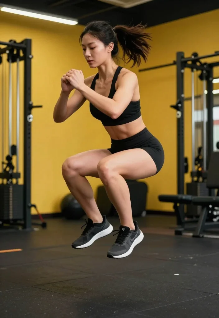 19 Leg Day Workouts at the Gym for Women Who Want Strong, Defined Legs - 19. Plyometric Lunges: Power and Agility 1
