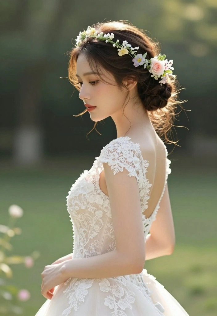 19 Lifted Updo Hot Weather Hairstyles to Survive Extreme Heat - 9. Floral Updo 1