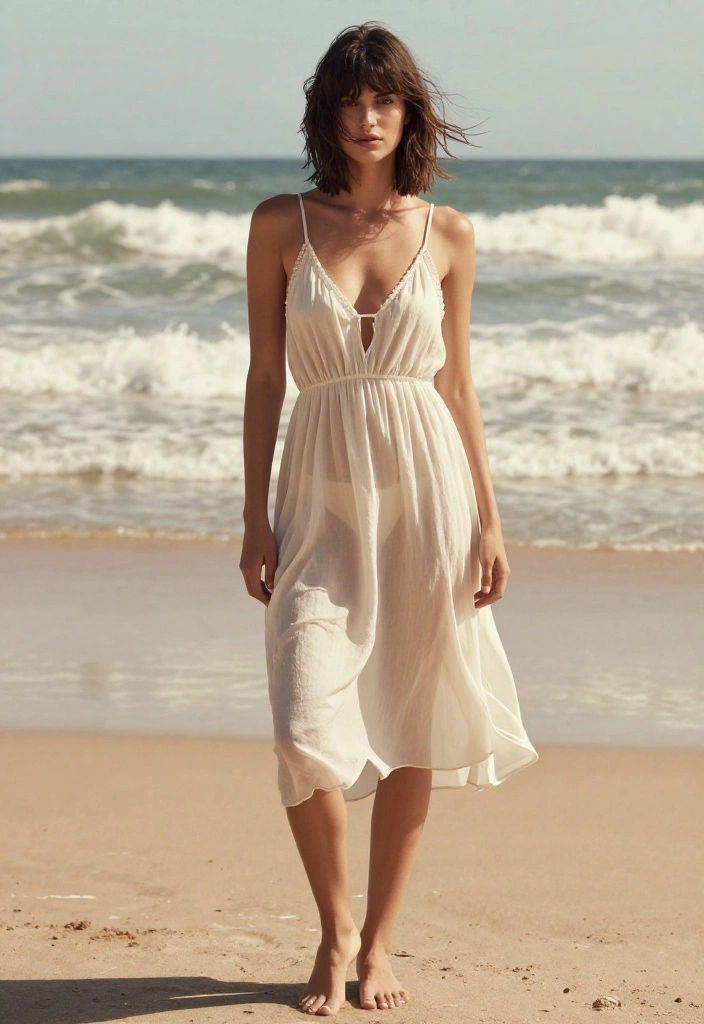 19 Low-Maintenance Hairstyles to Go Swimming on Vacation - 17. Casual Shag Cut 1