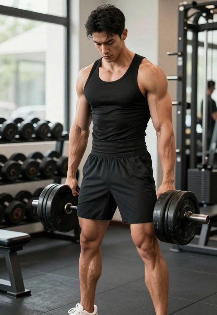 19 Men's Gym Outfit Ideas by Training Type: Powerlifting, Cardio, CrossFit, and Yoga - 1. Powerlifting Passion: The Classic Combo 1