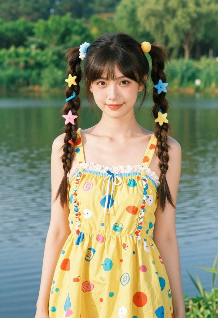 19 Messy Lake Hairstyles That Look Effortlessly Cute Outdoors - 7. Whimsical Twisted Pigtails 1