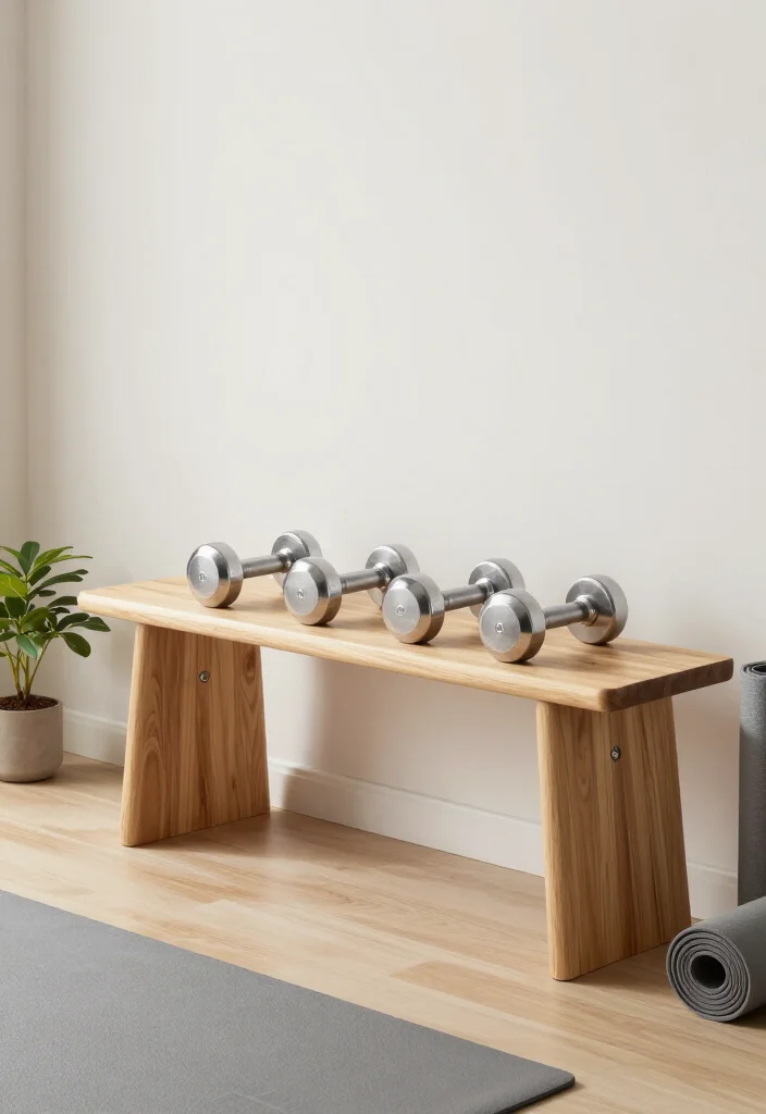 19 Minimalist Home Gym Ideas With Only the Equipment You Actually Need to Use - 1. Adjustable Dumbbells: Space-Saving Champions 1