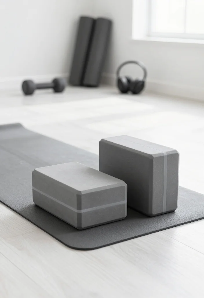 19 Minimalist Home Gym Ideas With Only the Equipment You Actually Need to Use - 16. Yoga Blocks: Supportive and Sleek 1
