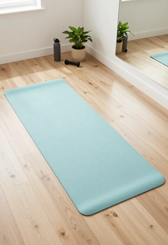 19 Minimalist Home Gym Ideas With Only the Equipment You Actually Need to Use - 3. Yoga Mat: The Foundation of Your Practice 1