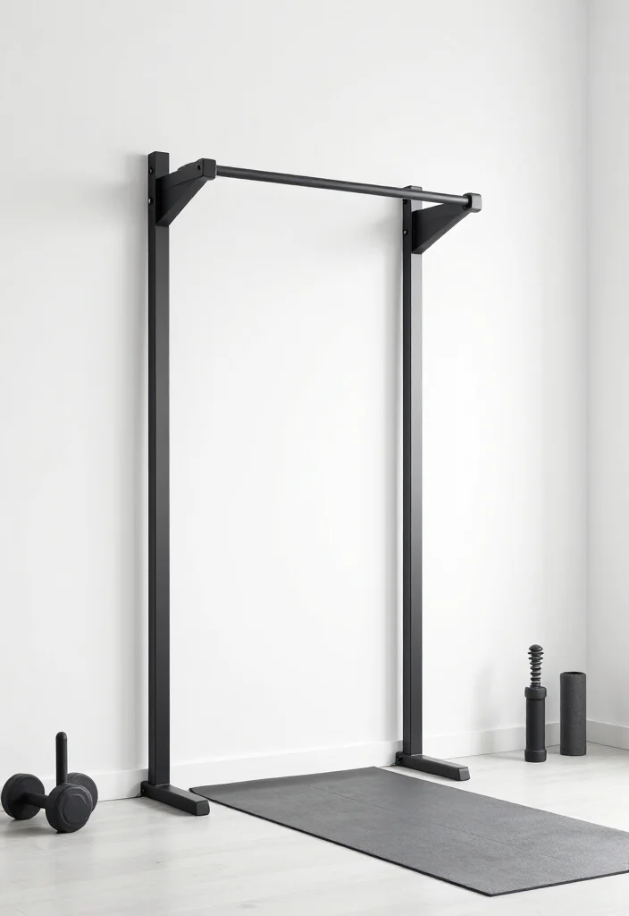 19 Minimalist Home Gym Ideas With Only the Equipment You Actually Need to Use - 5. Pull-Up Bar: Strength Meets Space Efficiency 1