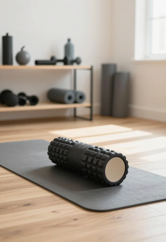 19 Minimalist Home Gym Ideas With Only the Equipment You Actually Need to Use - 7. Foam Roller: Recovery Made Easy 1