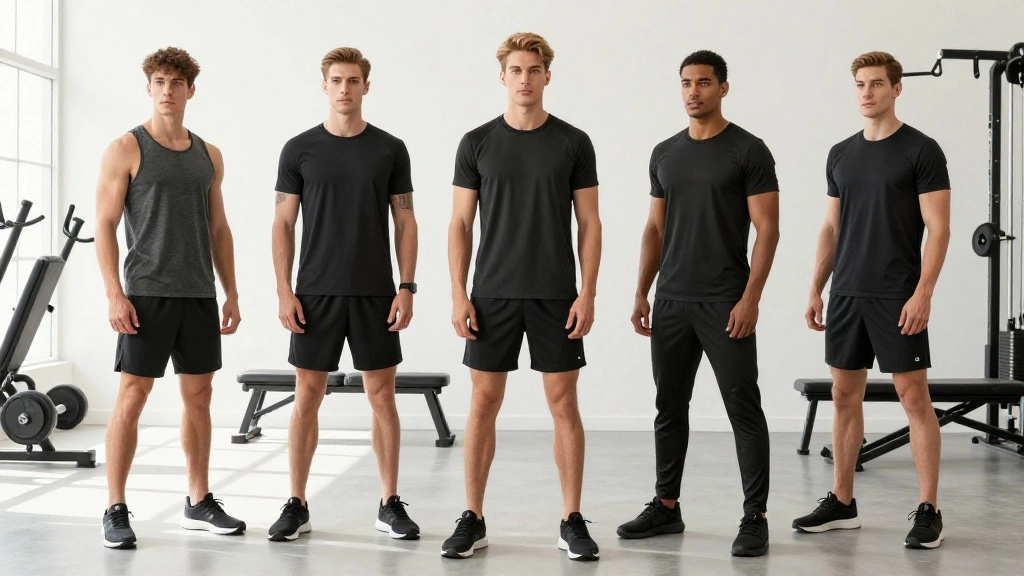 19 Monochrome Gym Outfit Ideas for Men Who Want a Clean and Effortless Look - Golfing Goal
