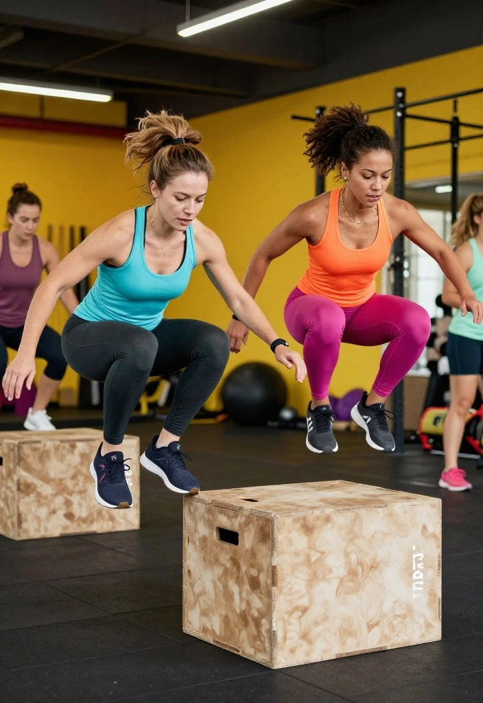 19 Partner Workout Ideas for Gym Couples Who Want to Train Together and Actually Enjoy It - 12. Box Jumps Together 1