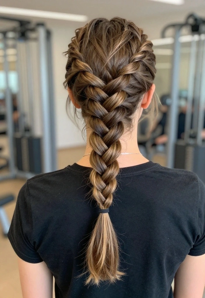 19 Quick Gym Hairstyles You Can Do in 2 Minutes When You're Running Late - 17. Quick Fishtail Braid 1