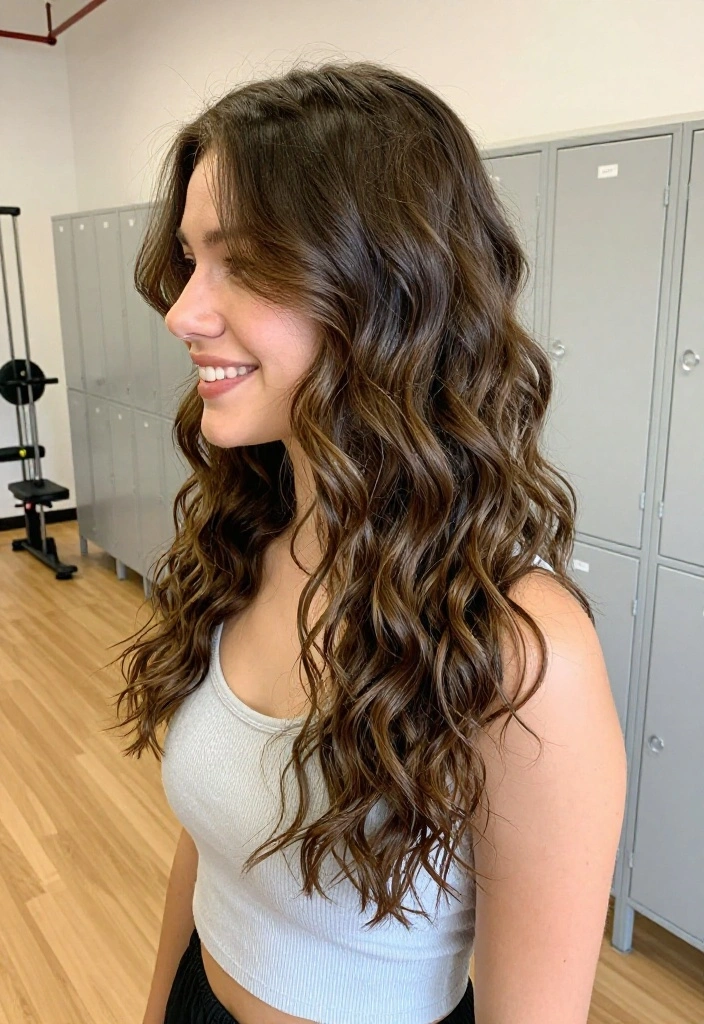 19 Quick Gym Hairstyles You Can Do in 2 Minutes When You're Running Late - 3. Half-Up, Half-Down 1