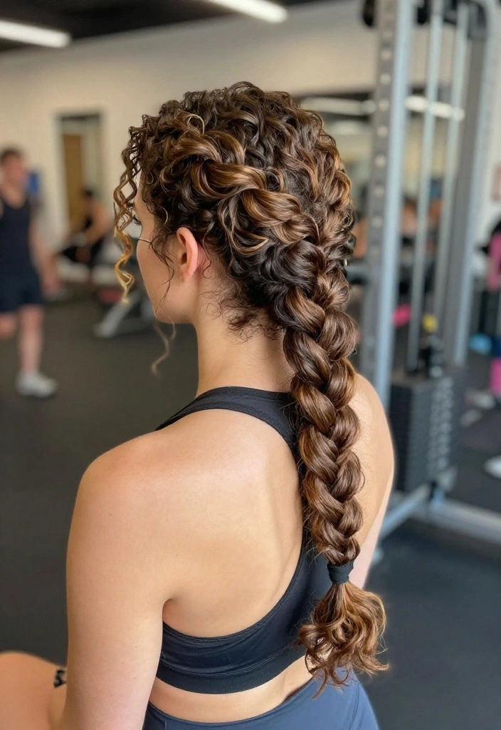 19 Quick Gym Hairstyles You Can Do in 2 Minutes When You're Running Late - 4. Quick Side Braid 1