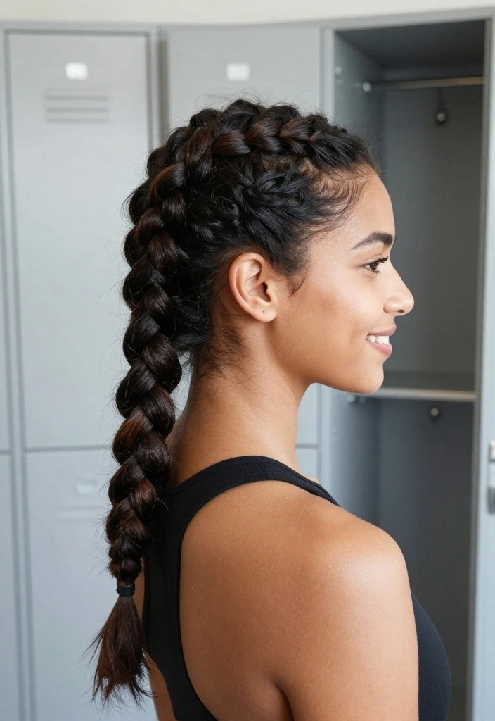 19 Quick Gym Hairstyles You Can Do in 2 Minutes When You're Running Late - 5. Quick Twisted Updo 1