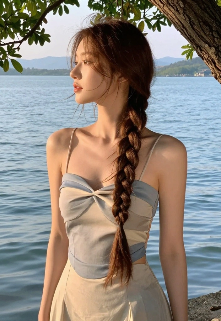 19 Secure Braided Lake Hairstyles for Fun and Windy Boat Days - 14. Infinity Braid 1