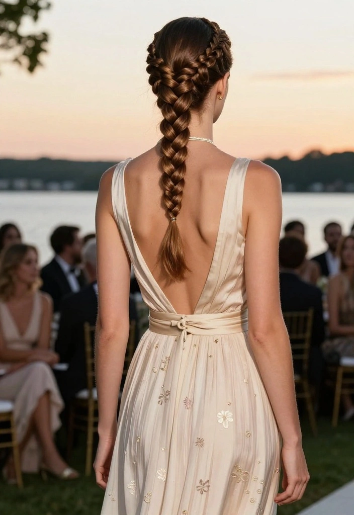 19 Secure Braided Lake Hairstyles for Fun and Windy Boat Days - 16. French Twist Braid 1