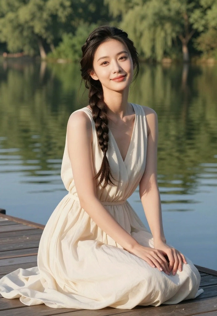 19 Secure Braided Lake Hairstyles for Fun and Windy Boat Days - 4. Waterfall Braid 1