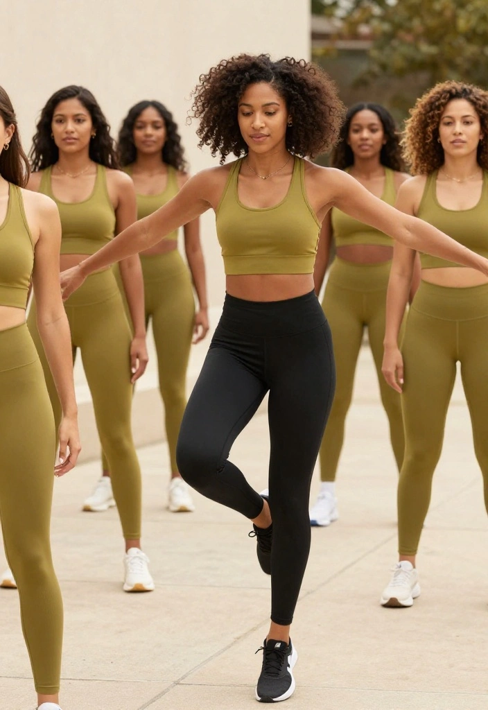 19 Shades of Brown Workout Outfits That Flatter Every Skin Tone - 4. Golden Olive Glow 1