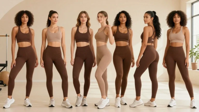 19 Shades of Brown Workout Outfits That Flatter Every Skin Tone