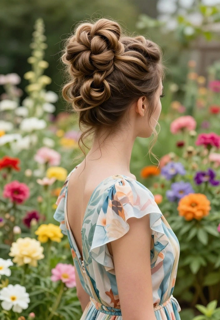 19 Sleek Summer Updo Hairstyles for a Sultry Night Out - 3. Twisted Updo 1