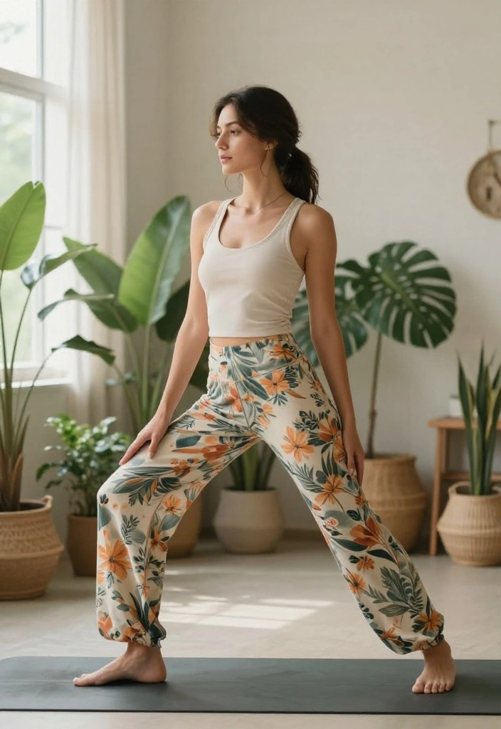 19 Soft Girl Workout Outfit Aesthetic Ideas for Women Who Love Feminine Gym Looks - 19. Easy Breezy Yoga Outfit 1