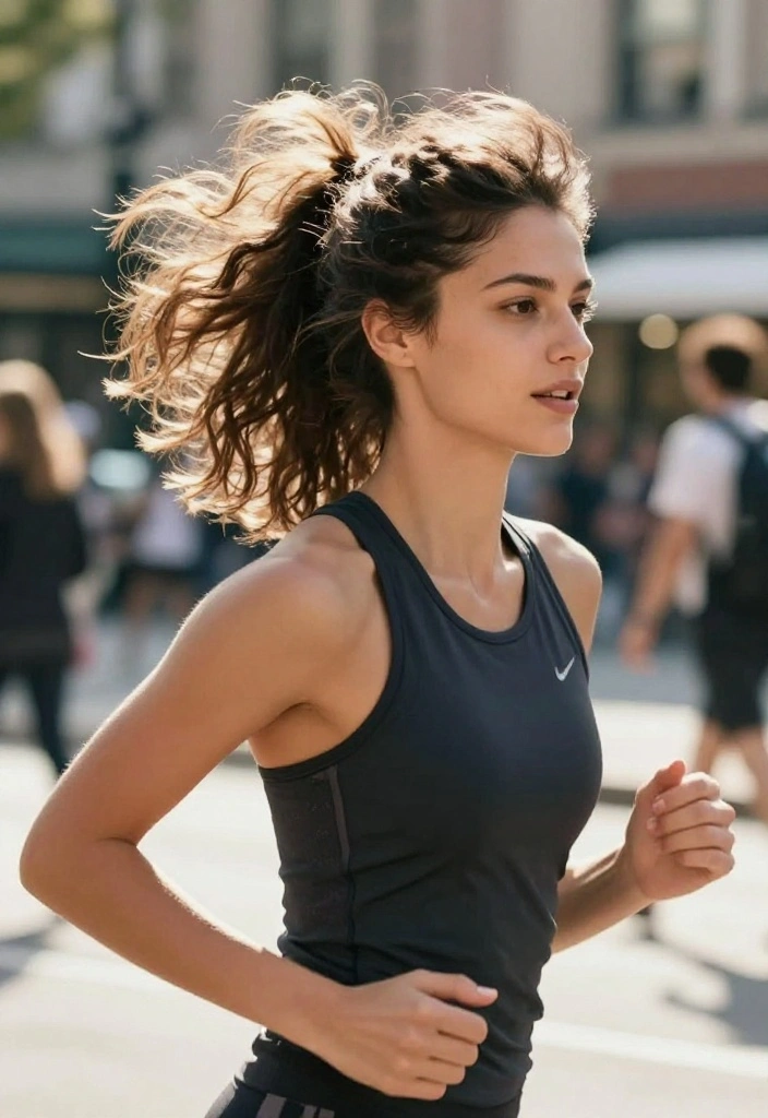 19 Sweat-Proof Hot Weather Hairstyles for Highly Active Days - 2. Messy Bun 1