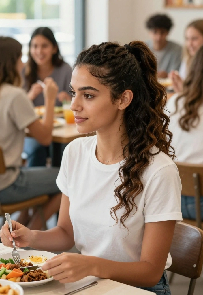 19 Trendy Back to School Hairstyles You Have to Try This Year - 10. Twisted Half-Up Style 1