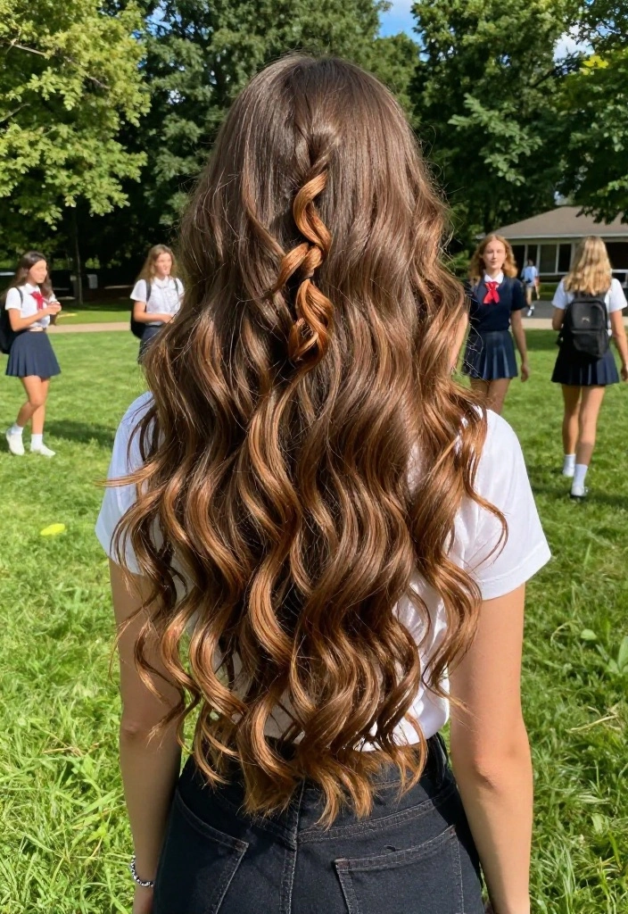 19 Trendy Back to School Hairstyles You Have to Try This Year - 5. Half-Up, Half-Down Style 1