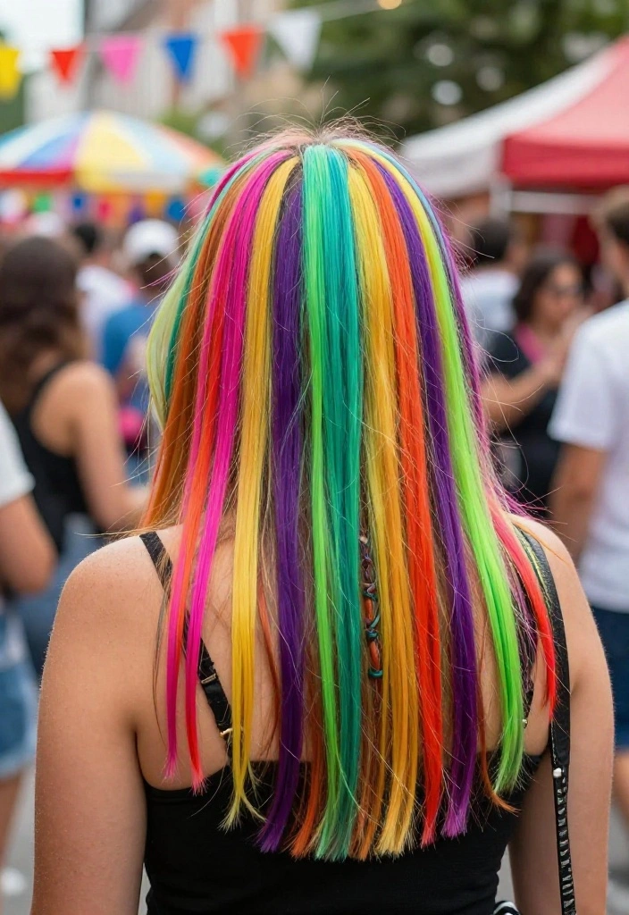 19 Trendy Hairstyles with Ribbon Tailored for Short Hair - 18. Fun Ribbon Layering 1