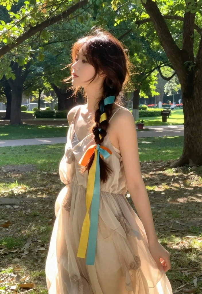 19 Trendy Hairstyles with Ribbon Tailored for Short Hair - 3. Romantic Ribbon Braid 1