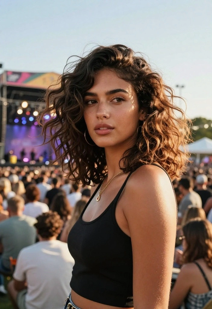 19 Trendy Hot Weather Hairstyles You Can Wear to Summer Concerts - 12. Textured Lob 1