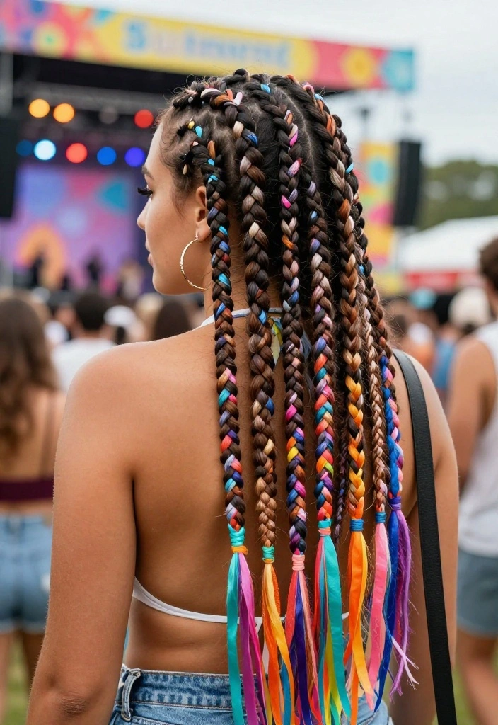 19 Trendy Hot Weather Hairstyles You Can Wear to Summer Concerts - 19. Textured Braids 1
