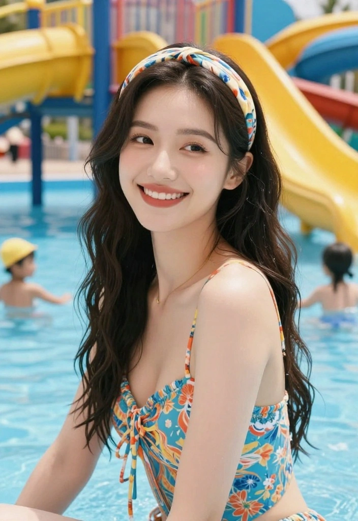 19 Trendy Waterpark Hairstyles That Look Great in Summer Pics - 11. Chic Headband Styles 1