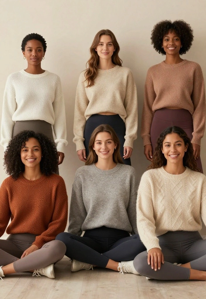 19 Types of Workout Outfits Every Woman Should Own for Different Training Days - 10. Cozy Sweaters for Post-Workout 1