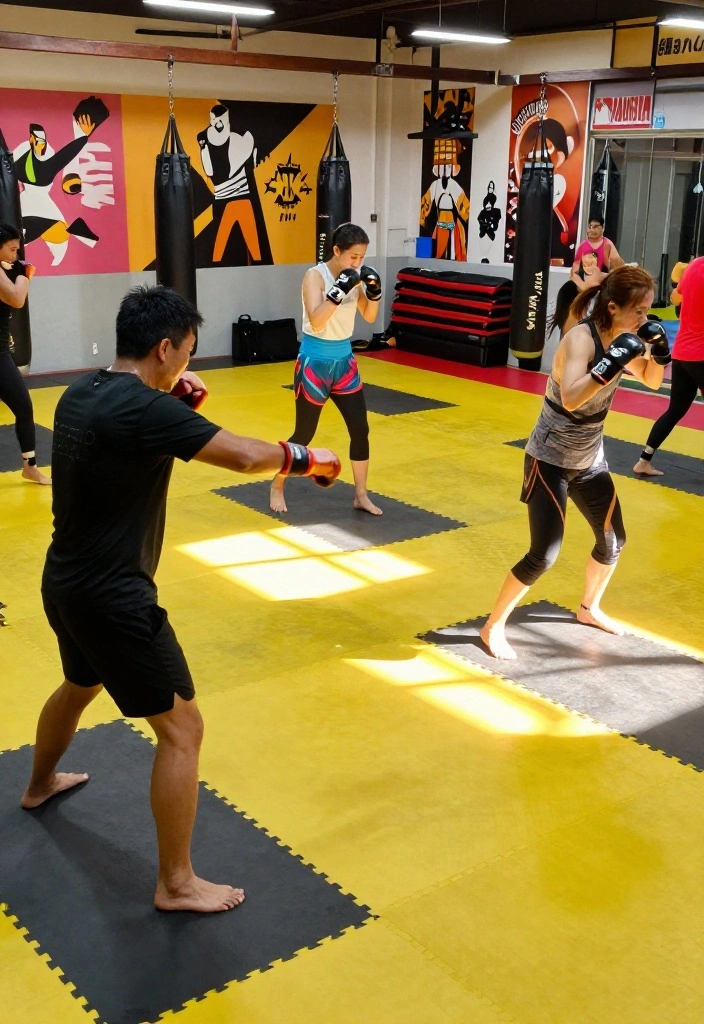19 Weekly Gym Routines That Balance Strength, Cardio, and Recovery the Right Way - 3. Cardio Kickboxing for Fun and Fitness 1