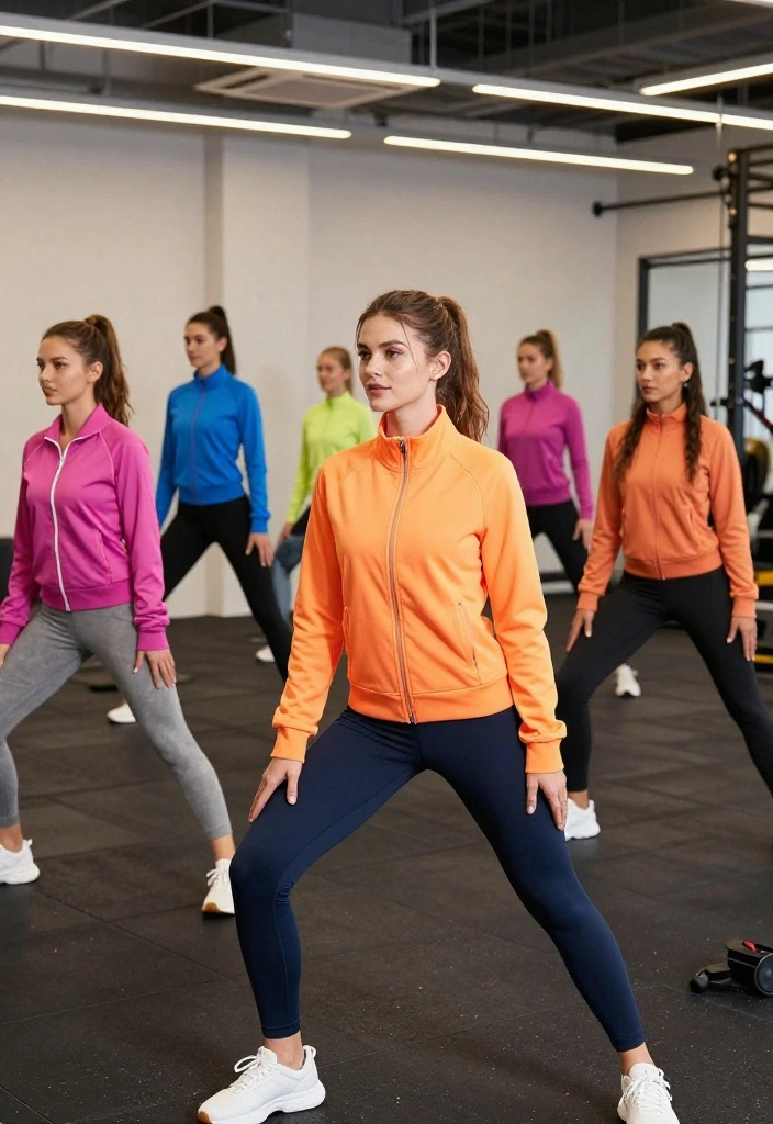 19 Y2K Aesthetic Workout Outfits Making a Comeback in 2026 - 6. Chunky Zip-Up Athletic Jackets 1