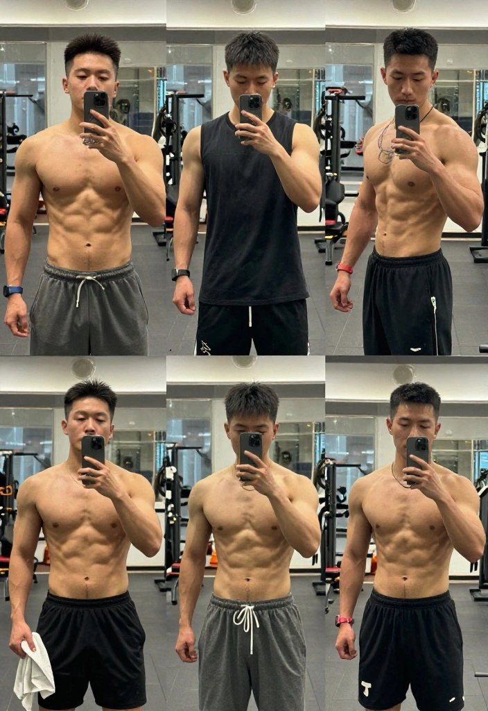20 Best Angles and Poses for a Gym Selfie That Actually Shows Your Progress - 1. The Classic Mirror Shot 1