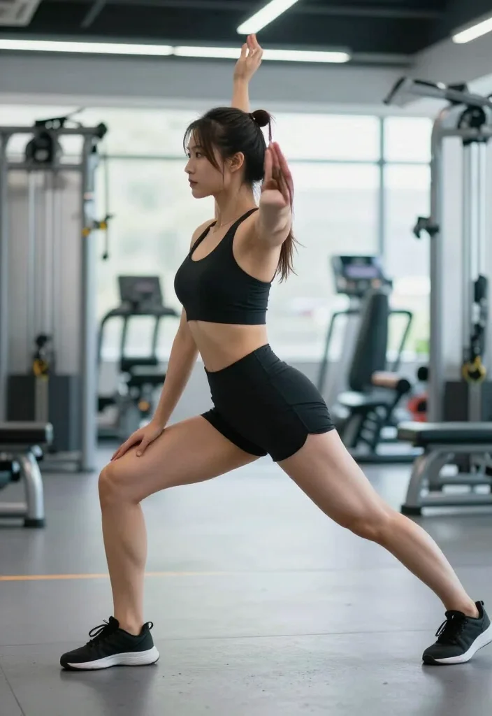 20 Best Angles and Poses for a Gym Selfie That Actually Shows Your Progress - 19. The Stretch and Flex Angle 1