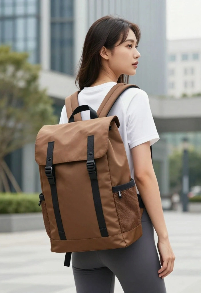 20 Best Brown Activewear Pieces to Build a Cohesive Neutral Workout Wardrobe - 20. Brown Workout Backpack 1