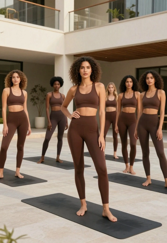 20 Best Brown Activewear Pieces to Build a Cohesive Neutral Workout Wardrobe - 7. Brown Athleisure Set 1