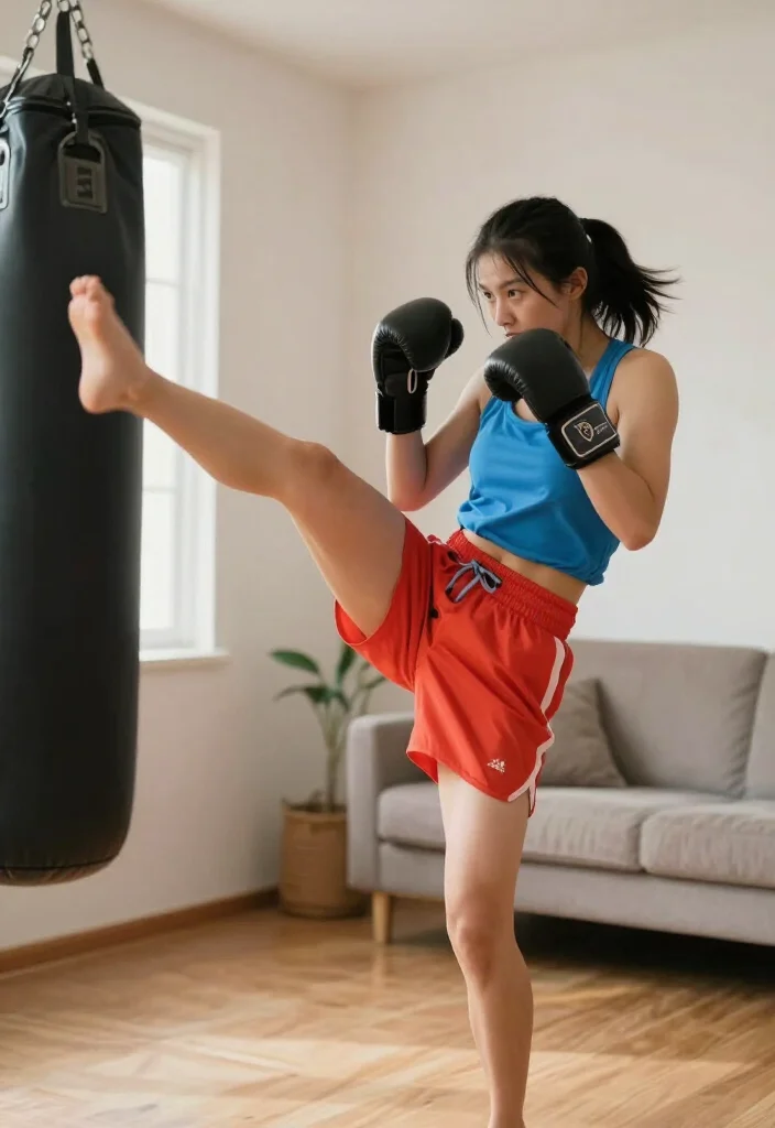 20 Calorie Burning Workouts You Can Do Without a Gym (Change Your Fitness Game!) - 6. Kickboxing Workouts 1