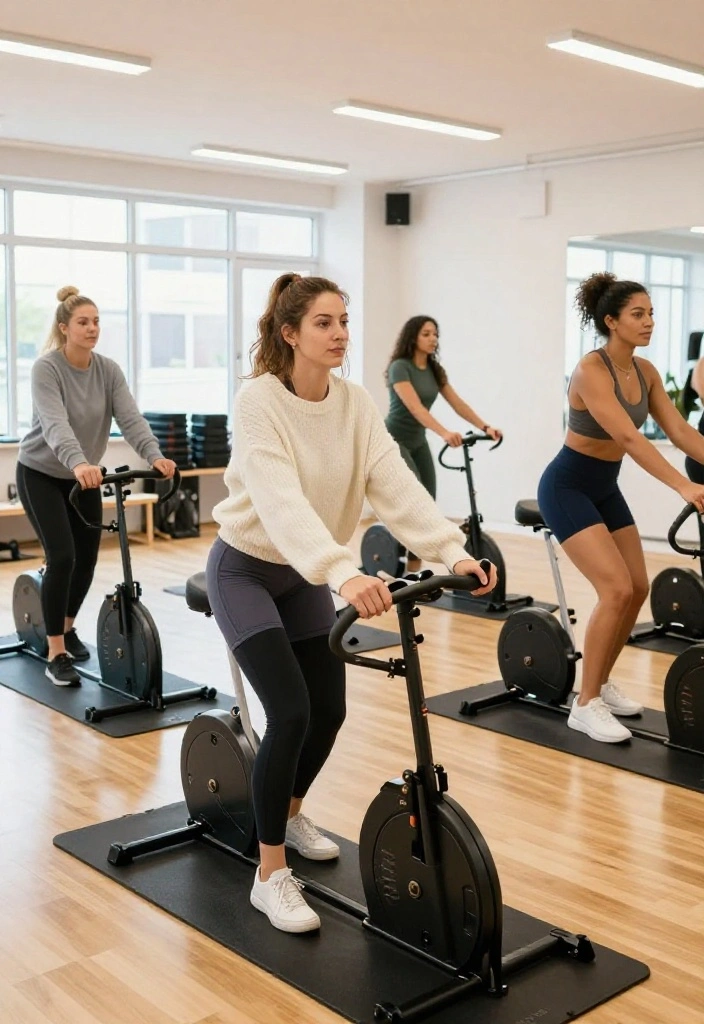 20 Casual Gym Outfit Ideas for Low-Key Training Days When You Just Want Comfort - 16. Laid-back Sweater and Bike Shorts 1