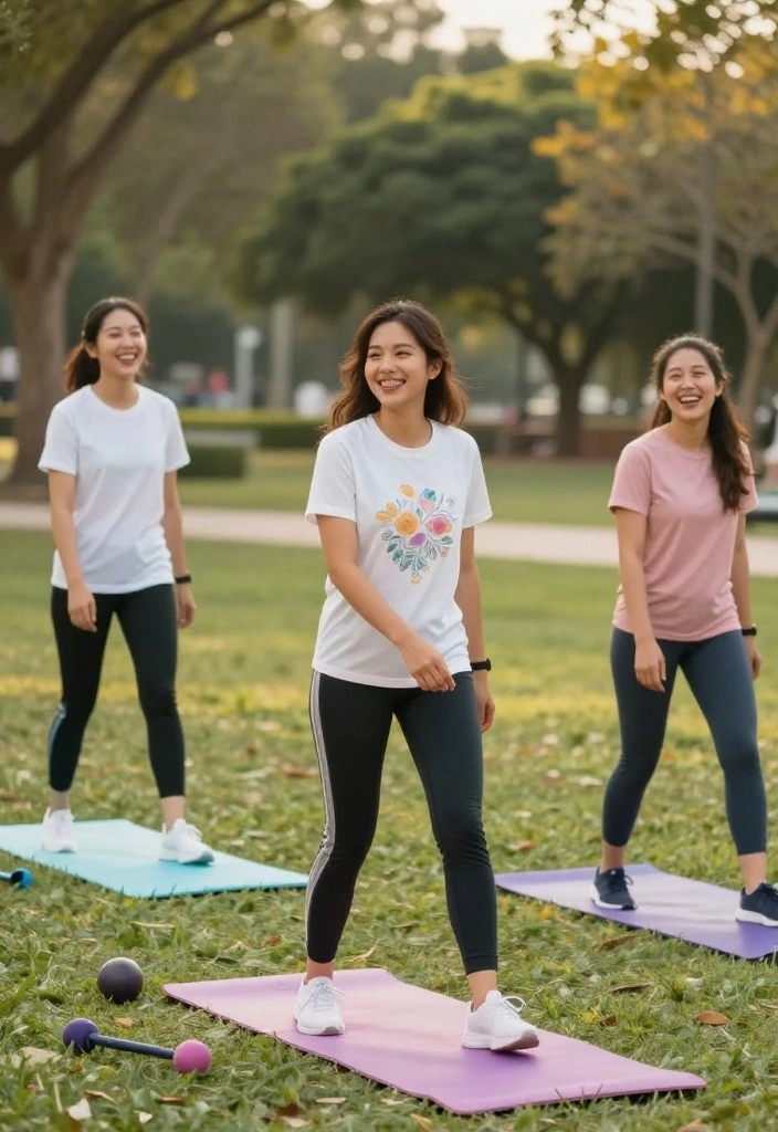 20 Casual Gym Outfit Ideas for Low-Key Training Days When You Just Want Comfort - 2. Light Graphic Tee and Joggers 1