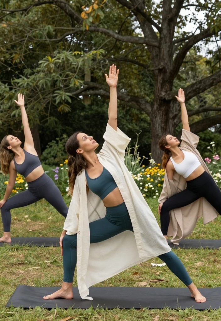 20 Casual Workout Outfits That Feel Like Loungewear But Perform Like Activewear - 16. Flowy Kimono with Activewear Leggings 1