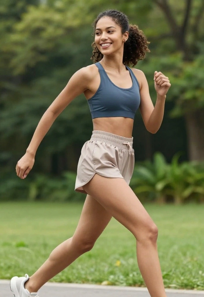 20 Casual Workout Outfits That Feel Like Loungewear But Perform Like Activewear - 4. Stylish Sports Bra with Flowy Shorts 1