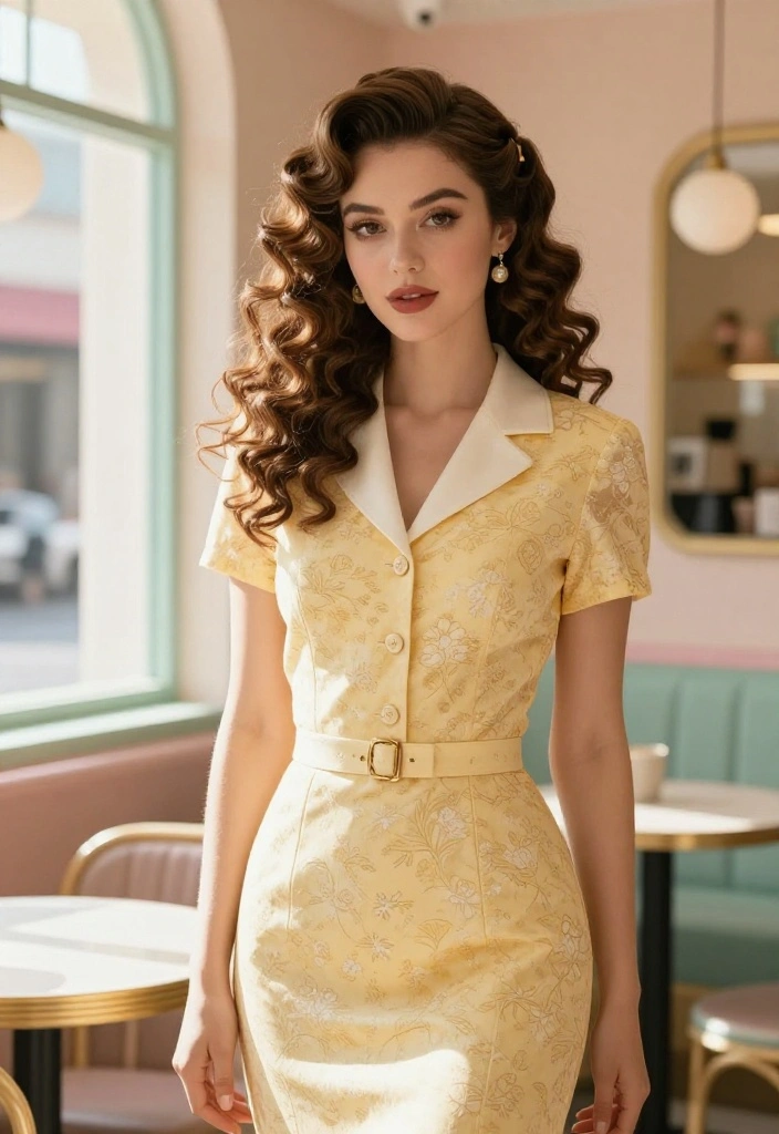 20 Curly Hair Summer Updo Hairstyles That Actually Stay Put - 11. Curly Pin-Up 1