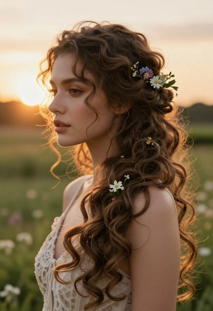 20 Curly Hair Summer Updo Hairstyles That Actually Stay Put - 17. Romantic Twisted Updo 1