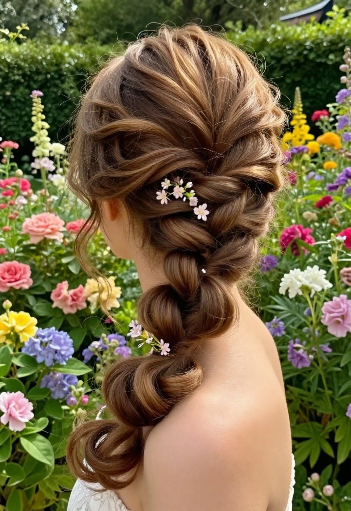 20 Curly Hair Summer Updo Hairstyles That Actually Stay Put - 2. Twisted Halo Updo 1